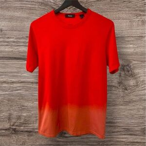 Theory Essential Tee Chroma Jersey Red (XS)